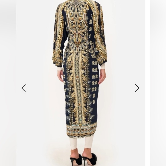 Camilla Long Split Front Twist Dress Its All Over Torero - Picture 4 of 16